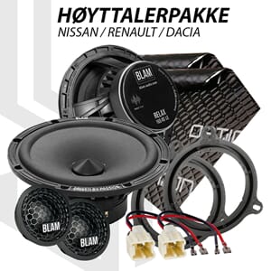 BLAM Relax høyttalerpakke Nissan / Renault / Dacia