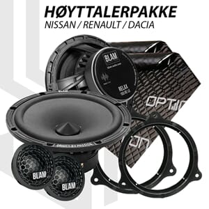 BLAM Relax høyttalerpakke Nissan / Renault / Dacia
