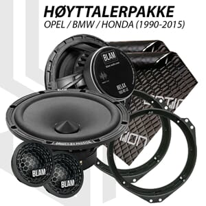 BLAM Relax høyttalerpakke Opel / BMW / Honda