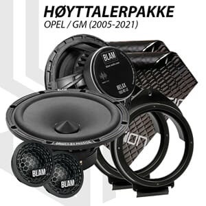 BLAM Relax høyttalerpakke Opel / GM
