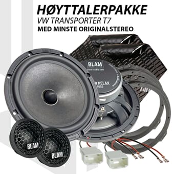 BLAM Relax høyttalerpakke VW Transporter T7