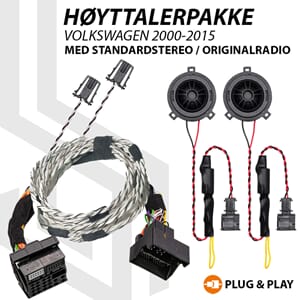 OPTION høyttalerpakke Volkswagen