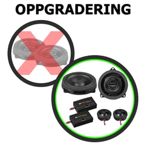 Oppgradering til Match komponent-høyttalere i BASE-pakke